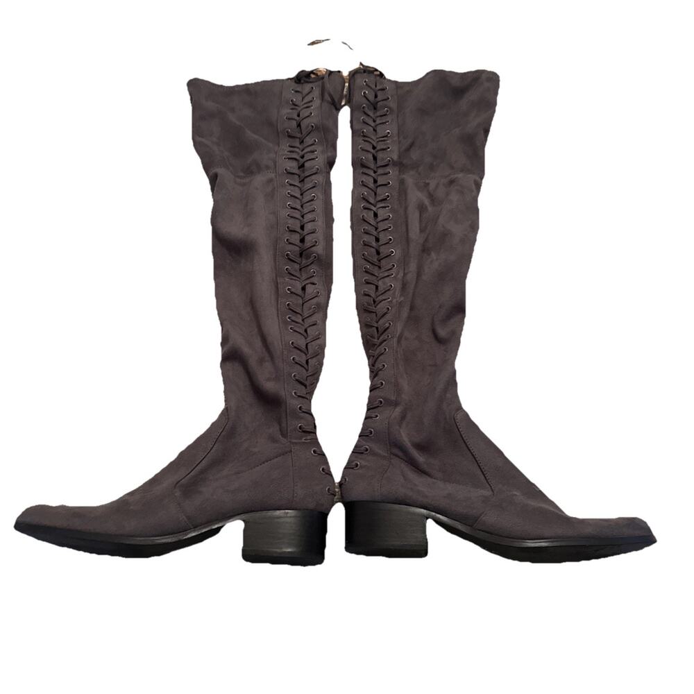 Charles by Charles David Gammon Suede Over Knee Boot Charcoal sz 9 Women's